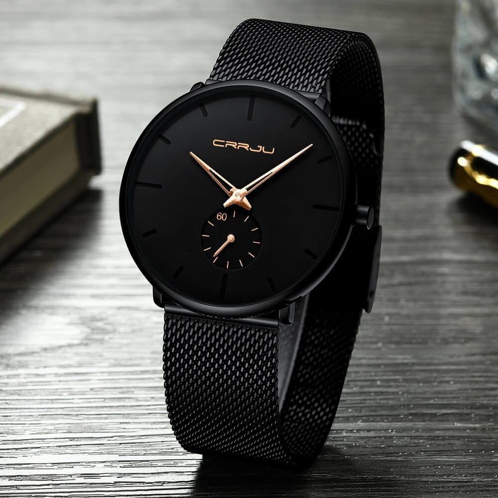 Orologio di lusso al quarzo - Rosa nera - all Horloges new_for_google_may Stationery - Concept Palermo