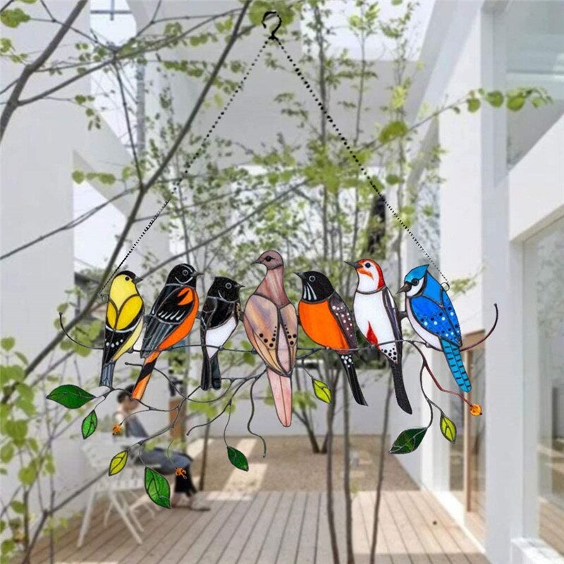 Uccello in vetro colorato Acchiappasole - - decoratie Decoration new_for_google thuis - Concept Palermo