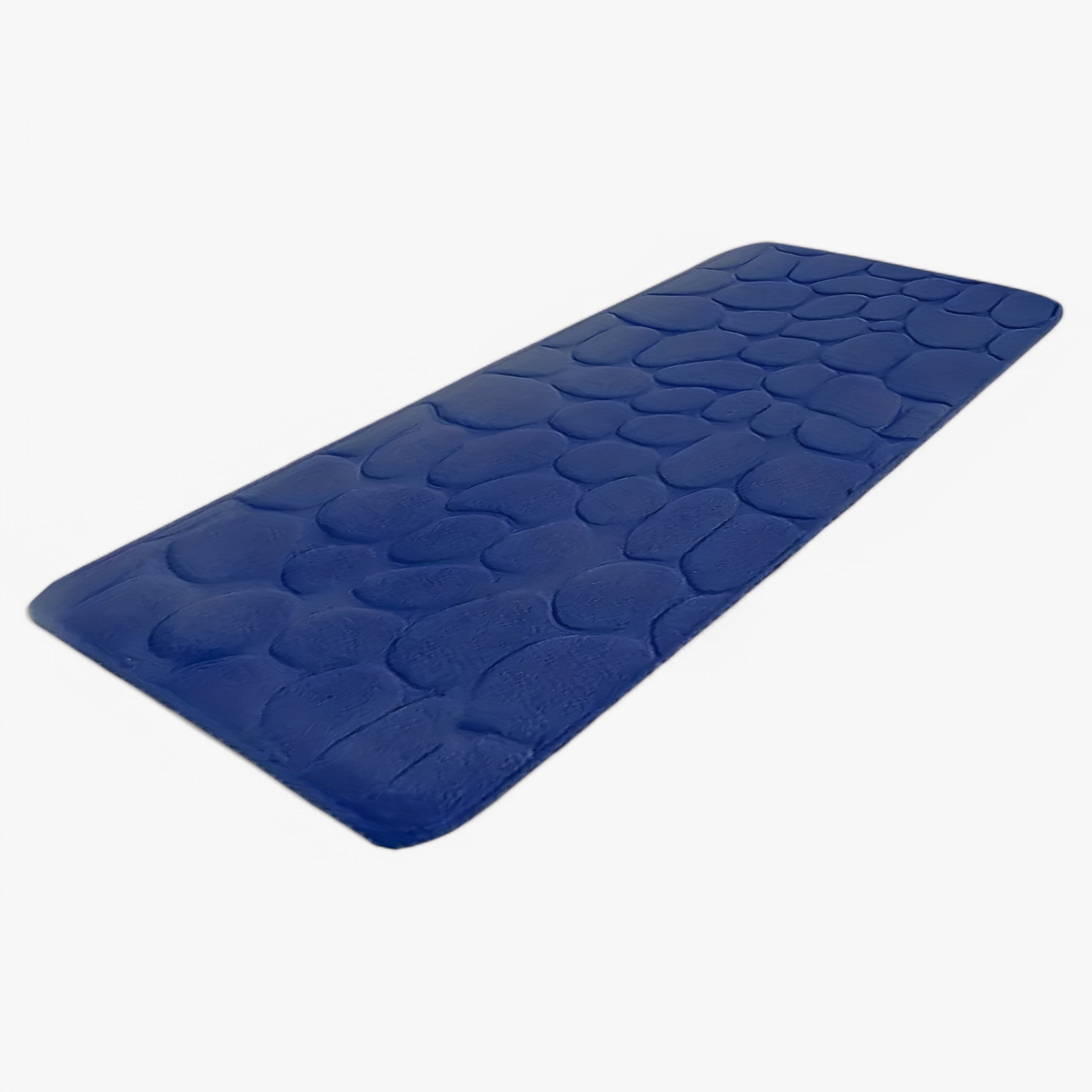 Sophie | Tappetino da bagno grande a strisce lunghe - lavabile in lavatrice - Blu 50x120cm - bath mats mats - Concept Palermo
