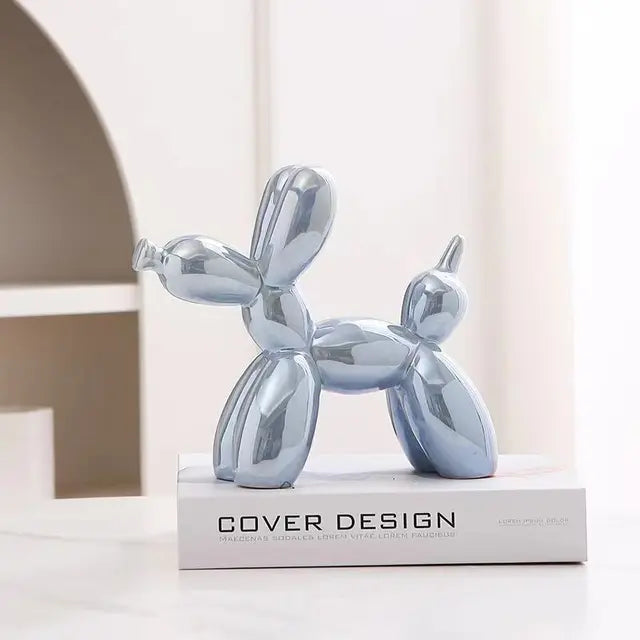 PuffyPooch - Scultura di Cane Pallone - Blu perla - home - Concept Palermo