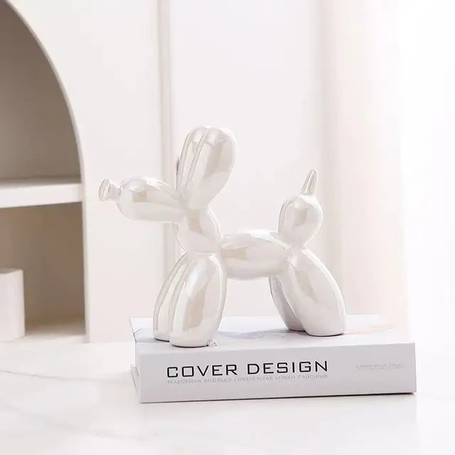 PuffyPooch - Scultura di Cane Pallone - Bianco - home - Concept Palermo