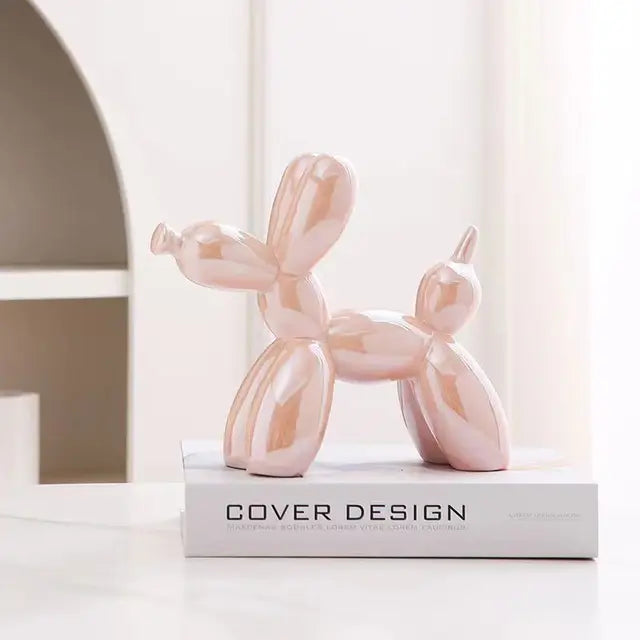 PuffyPooch - Scultura di Cane Pallone - Rosa - home - Concept Palermo