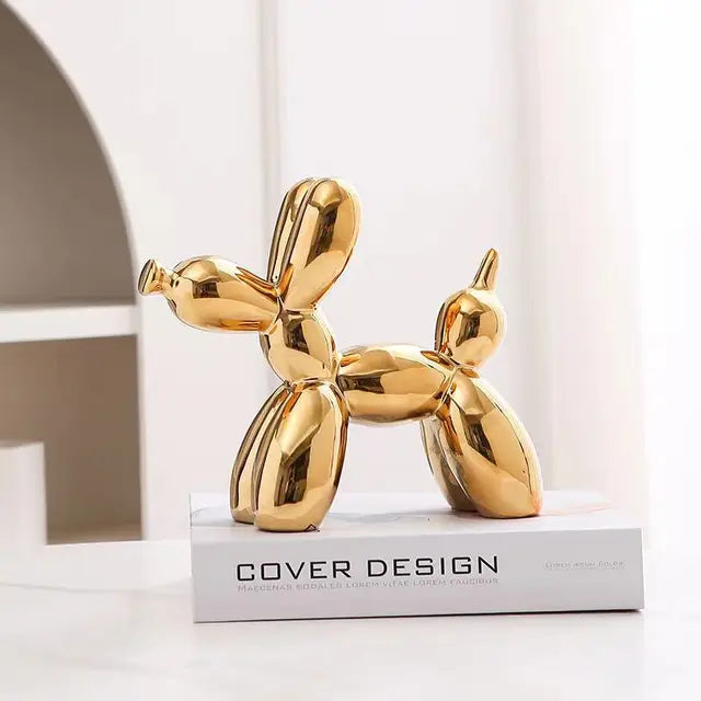 PuffyPooch - Scultura di Cane Pallone - Oro - home - Concept Palermo