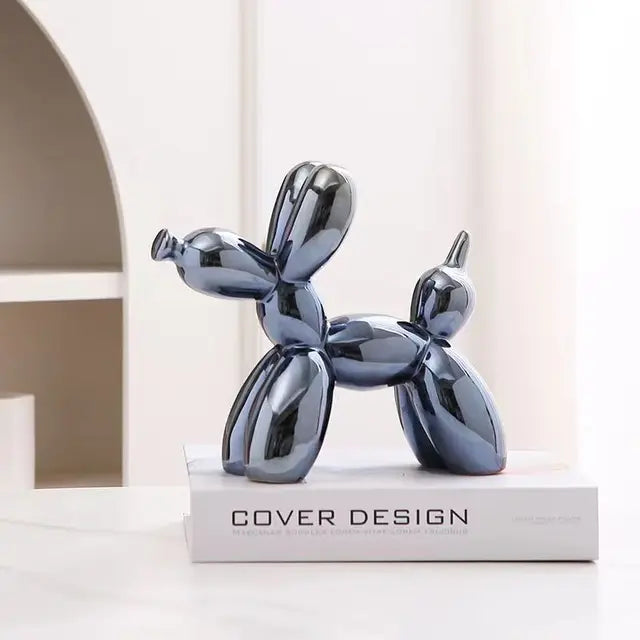 PuffyPooch - Scultura di Cane Pallone - Blu marino - home - Concept Palermo