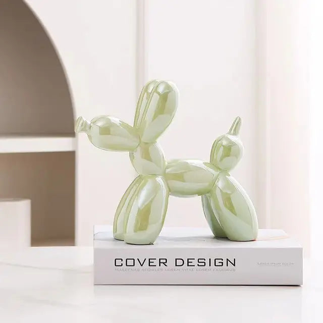 PuffyPooch - Scultura di Cane Pallone - Verde - home - Concept Palermo
