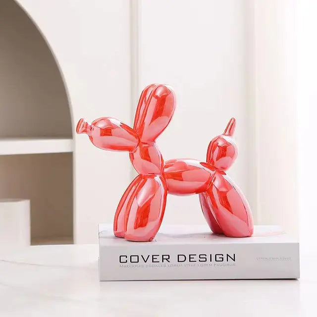 PuffyPooch - Scultura di Cane Pallone - Arancione - home - Concept Palermo