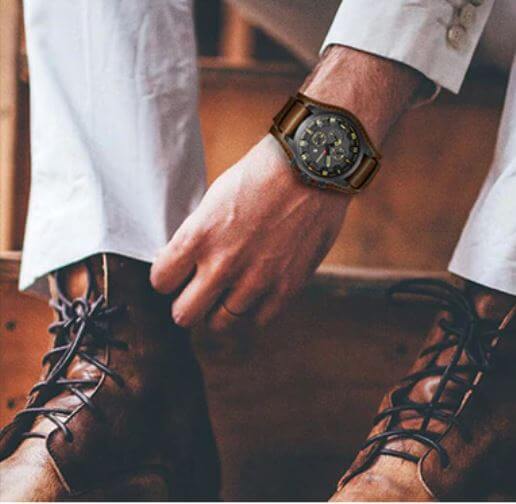 Orologio cronografo da uomo in pelle - - new_for_google_may Watches - Concept Palermo