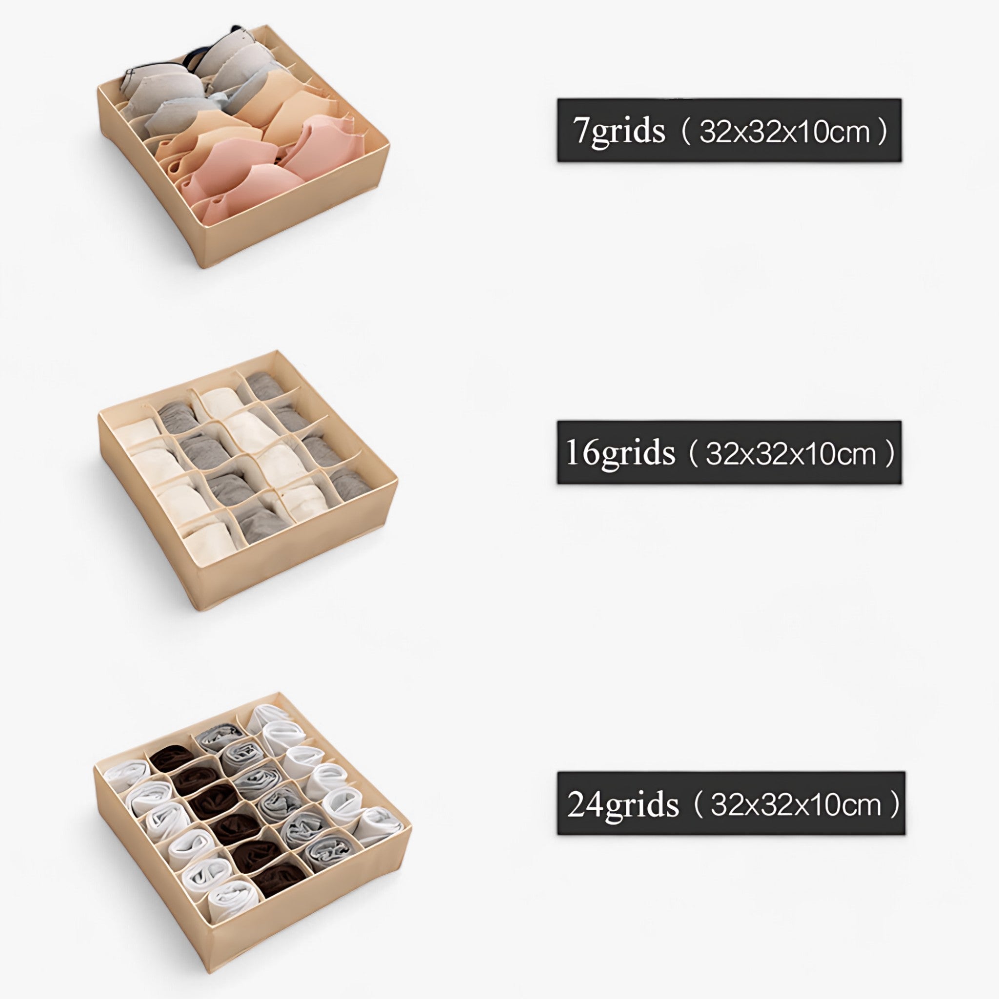 Organizzatore di Biancheria Intima | Separatore di Cassetti Regolabile - Mantieni Calze e Suti in Ordine e Organizzati - - closet organizer Clothing Organizer Organizer underwear organizer wardrobe organizer - Concept Palermo