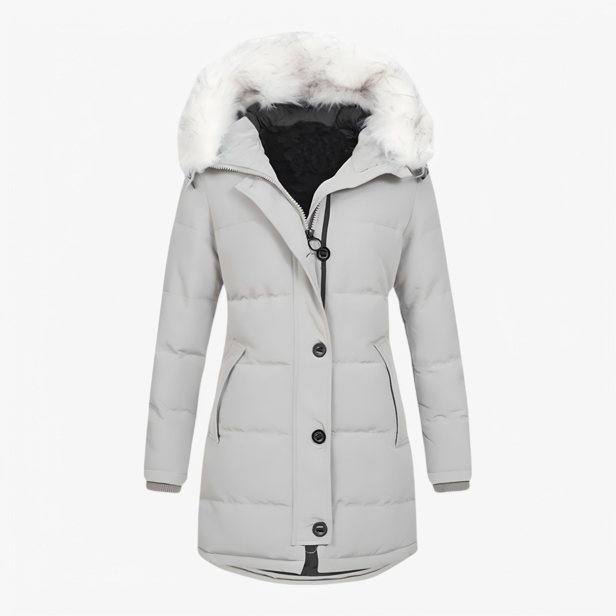 Janna | Giacca Invernale Lussuosa - GRIGIO - - Concept Palermo