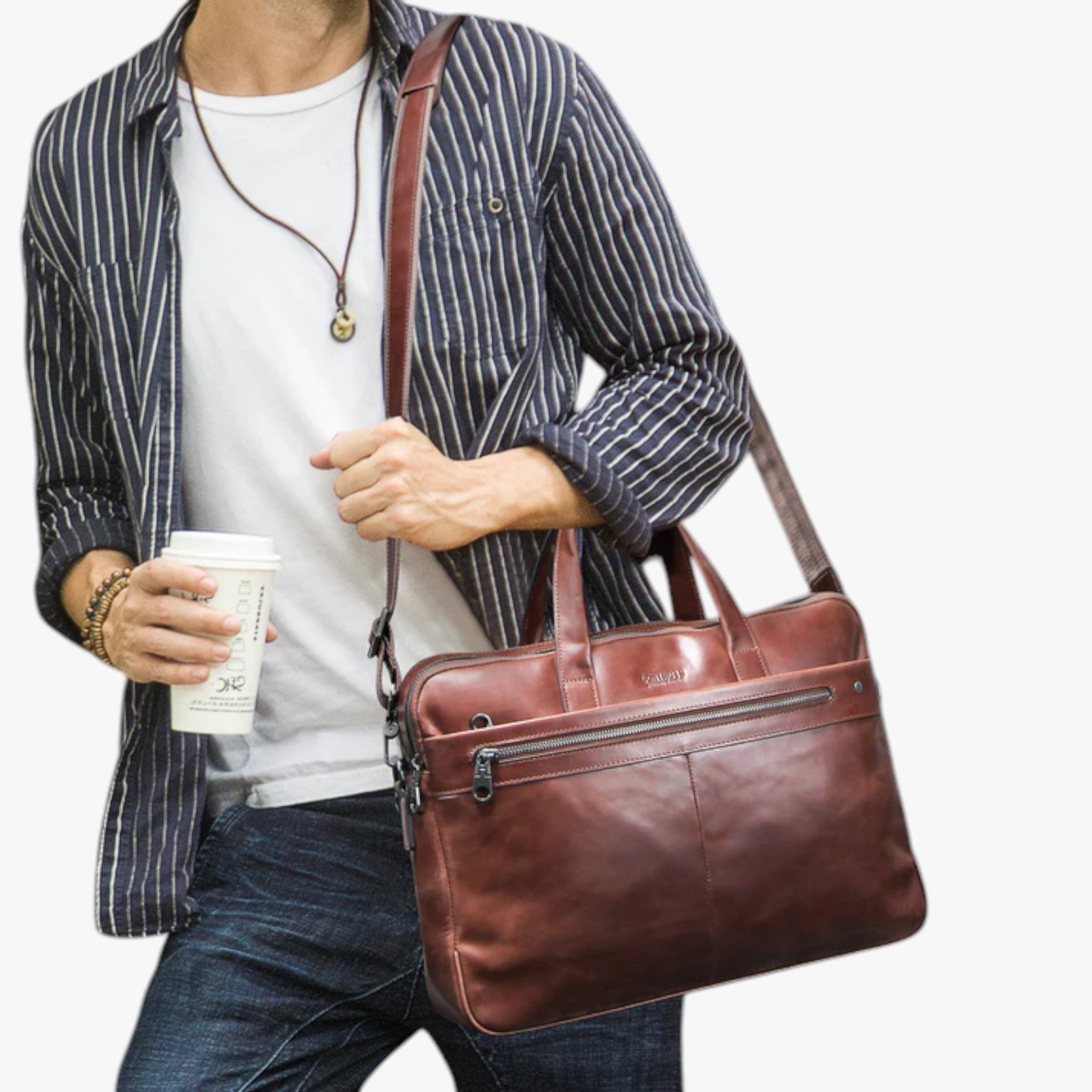 Lorenzo | Elegante Borsa per Laptop in Pelle - - - Concept Palermo