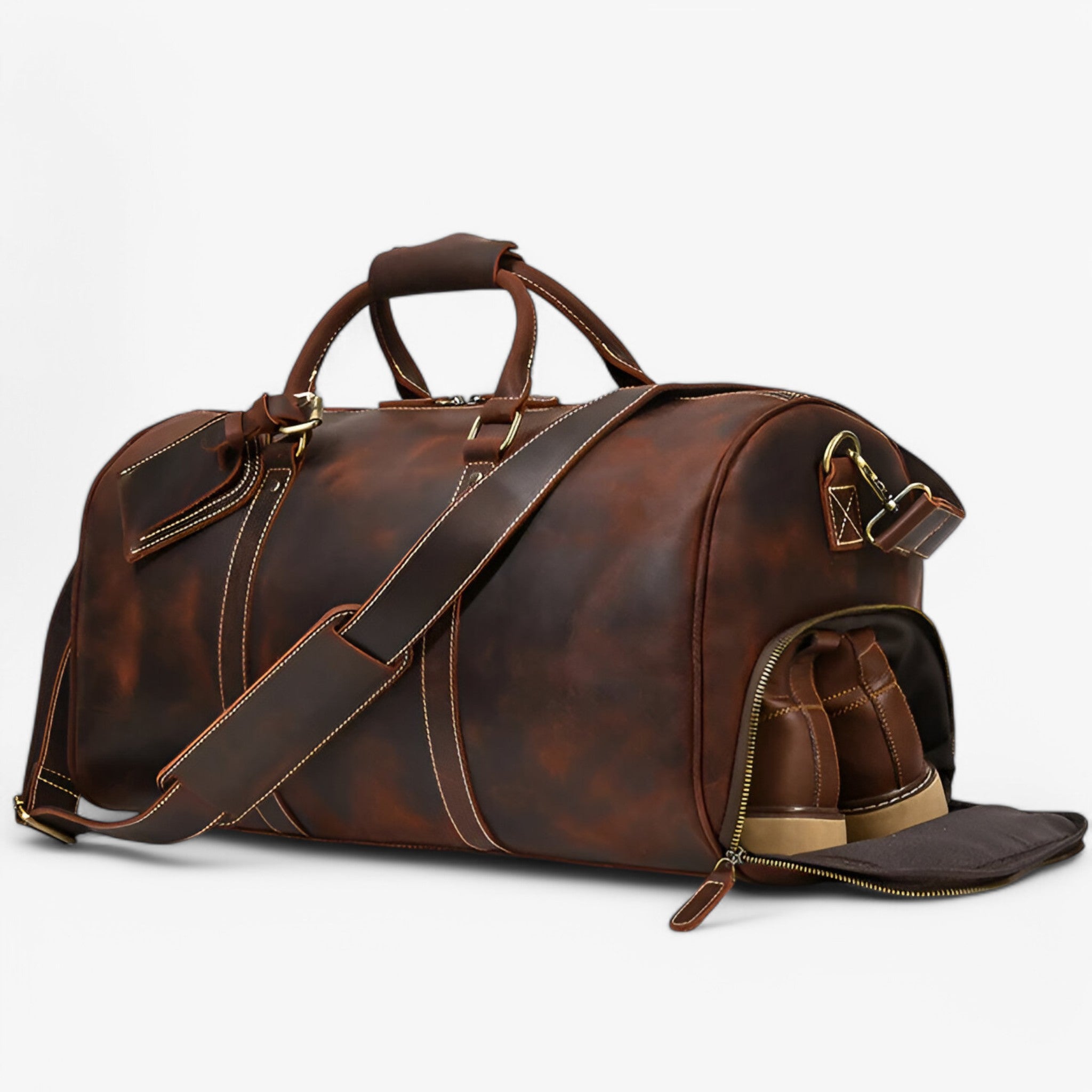 Marco | Borsa da Viaggio in Pelle Piena - - - Concept Palermo