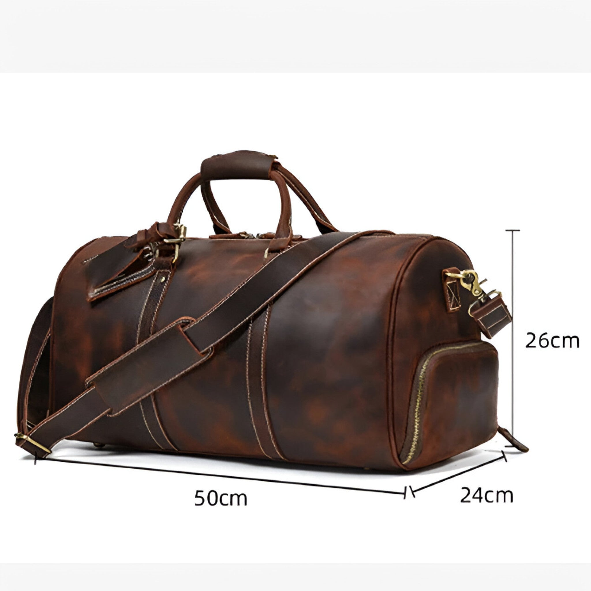 Marco | Borsa da Viaggio in Pelle Piena - - - Concept Palermo