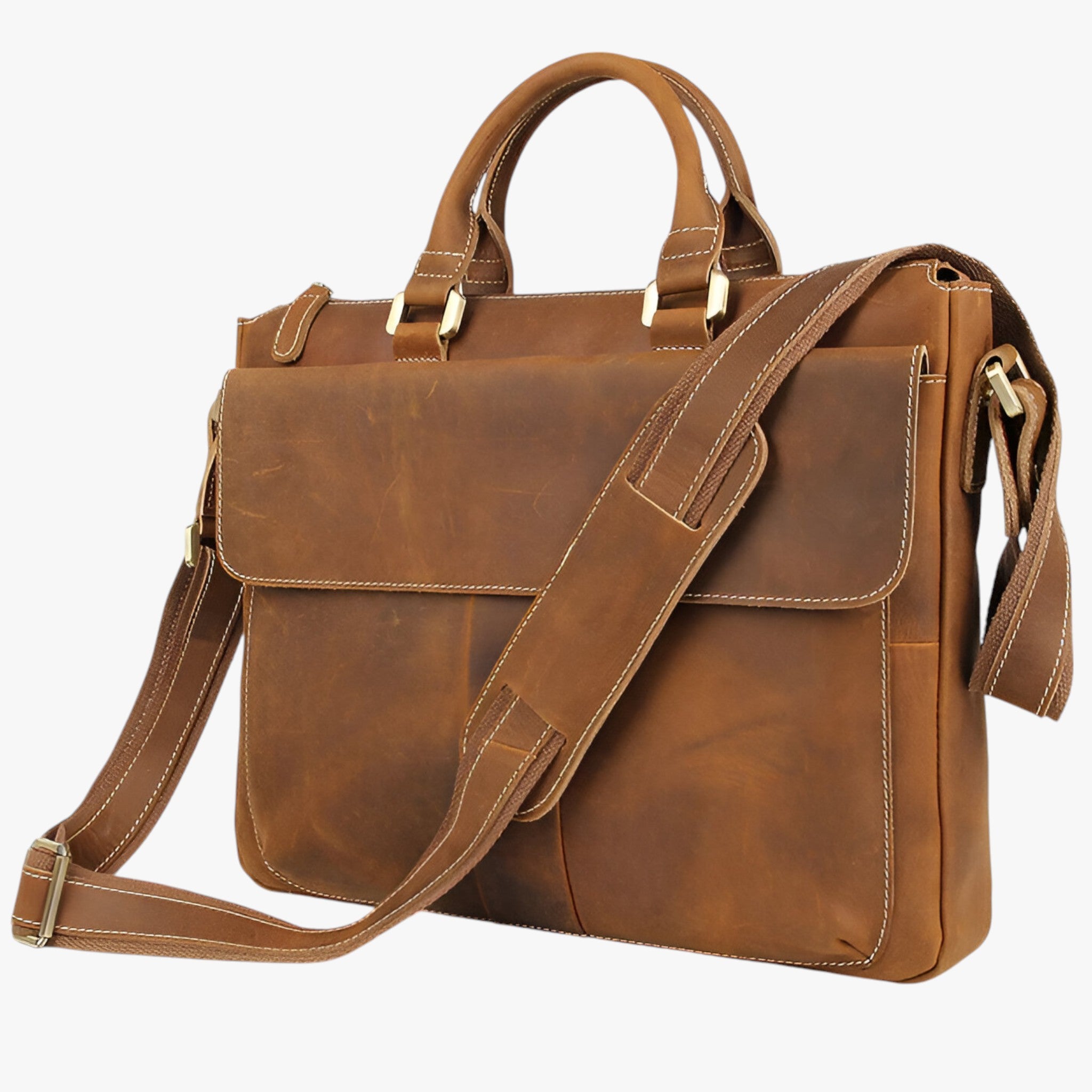 Arthur | Borsa per Laptop in Pelle con Tracolla - - - Concept Palermo