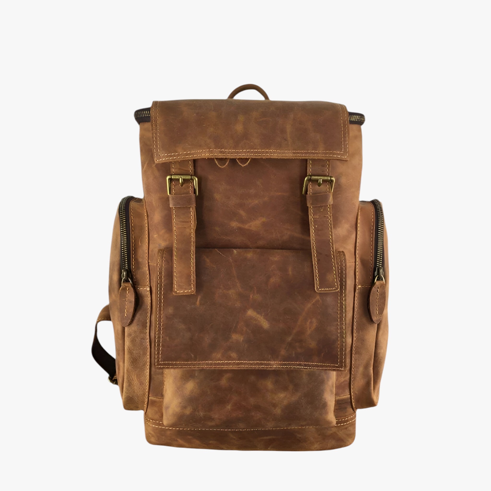 Dario | Zaino in Pelle con Scomparto per Laptop - Marrone - - Concept Palermo