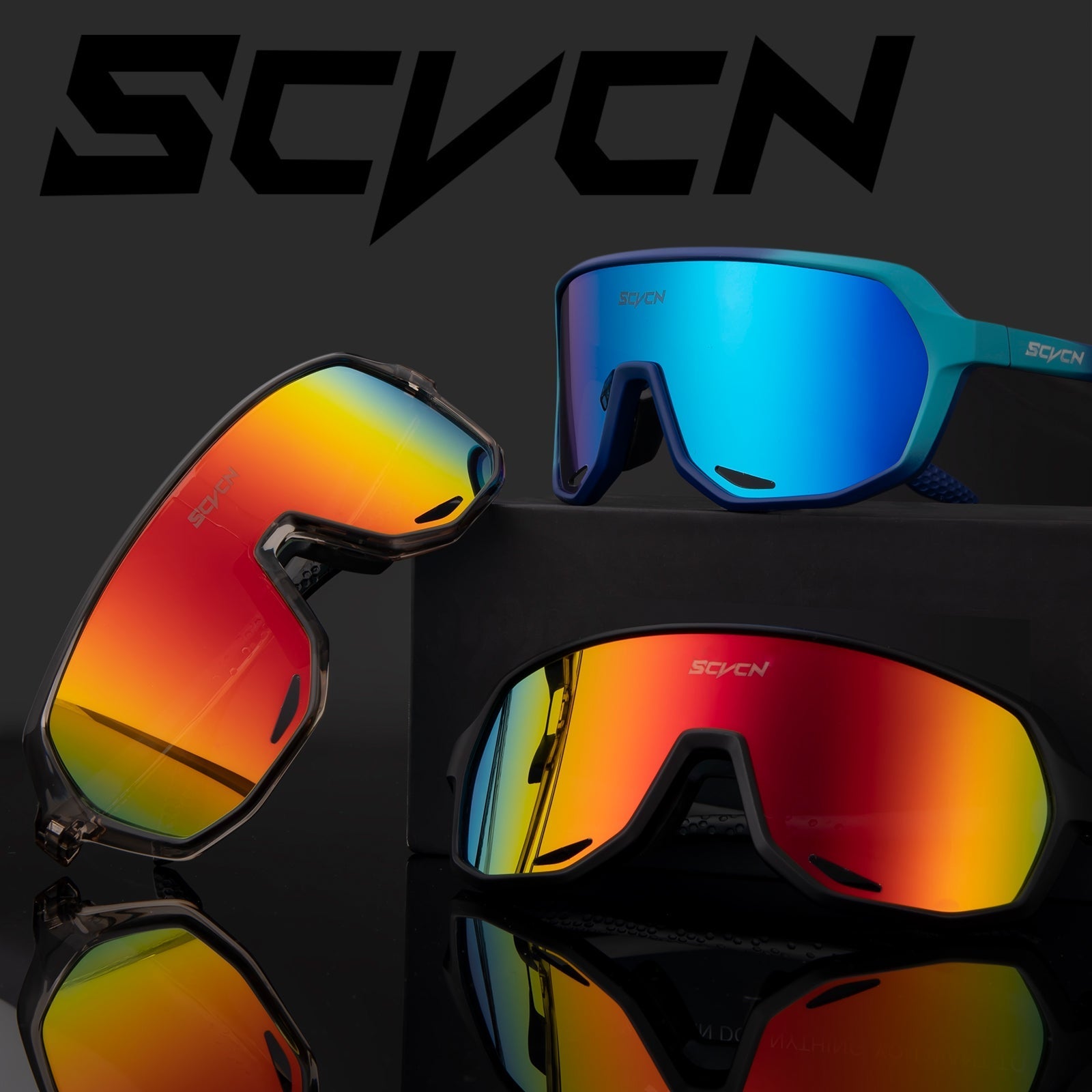 SCVCN-occhiali da sole di lusso antivento per biciclette da uomo - - mens sunglasses Polarized man sunglasses Sunglasses - Concept Palermo