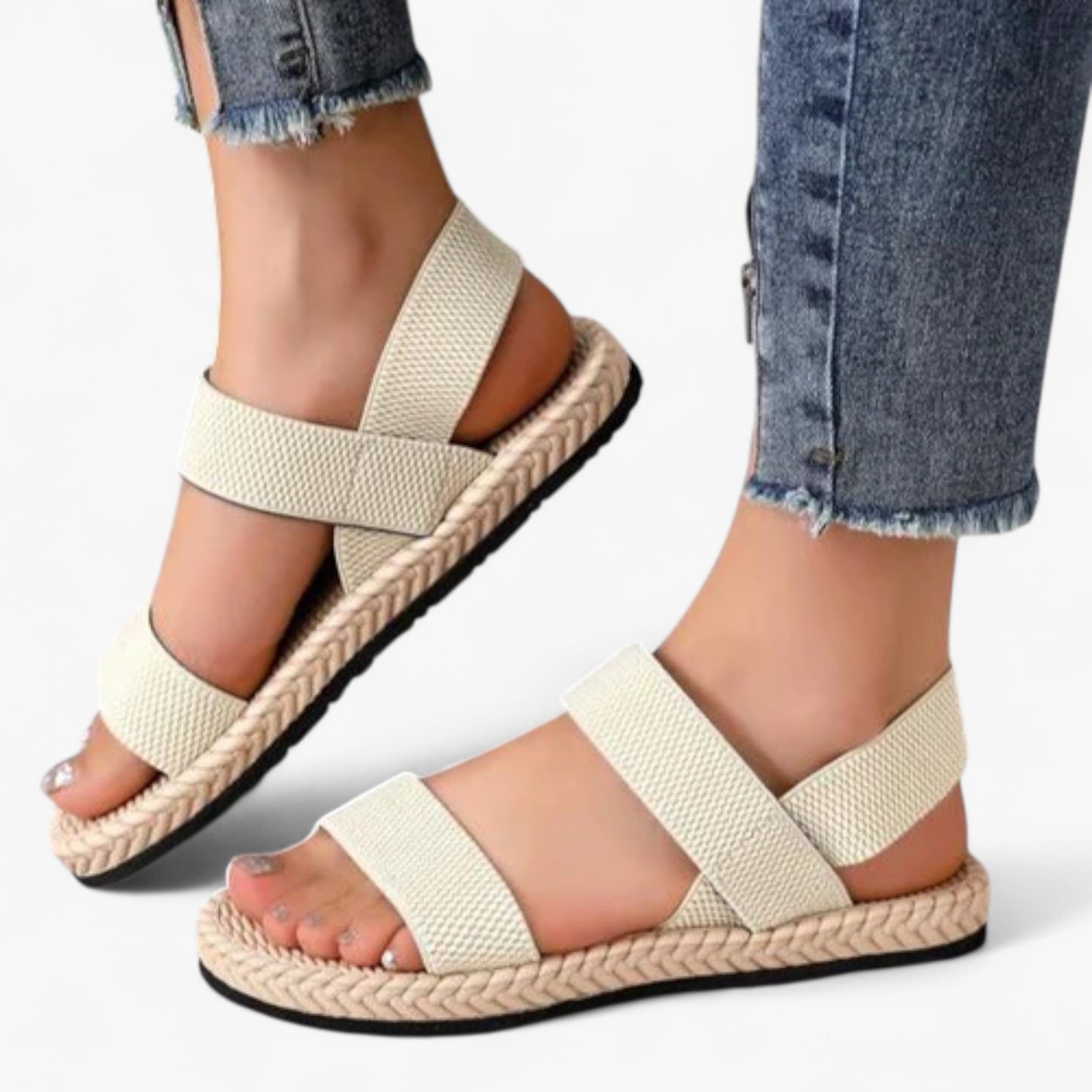 Mila - Sandali ortopedici - Sandali da donna - Beige - sandals women sandals - Concept Palermo
