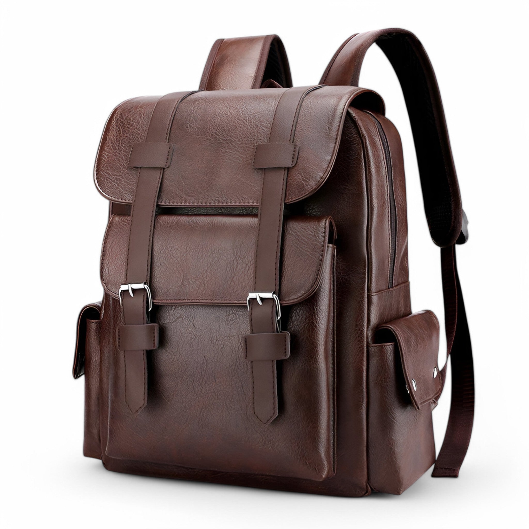 Voyager | Zaino in Pelle Premium - Cioccolato - - Concept Palermo