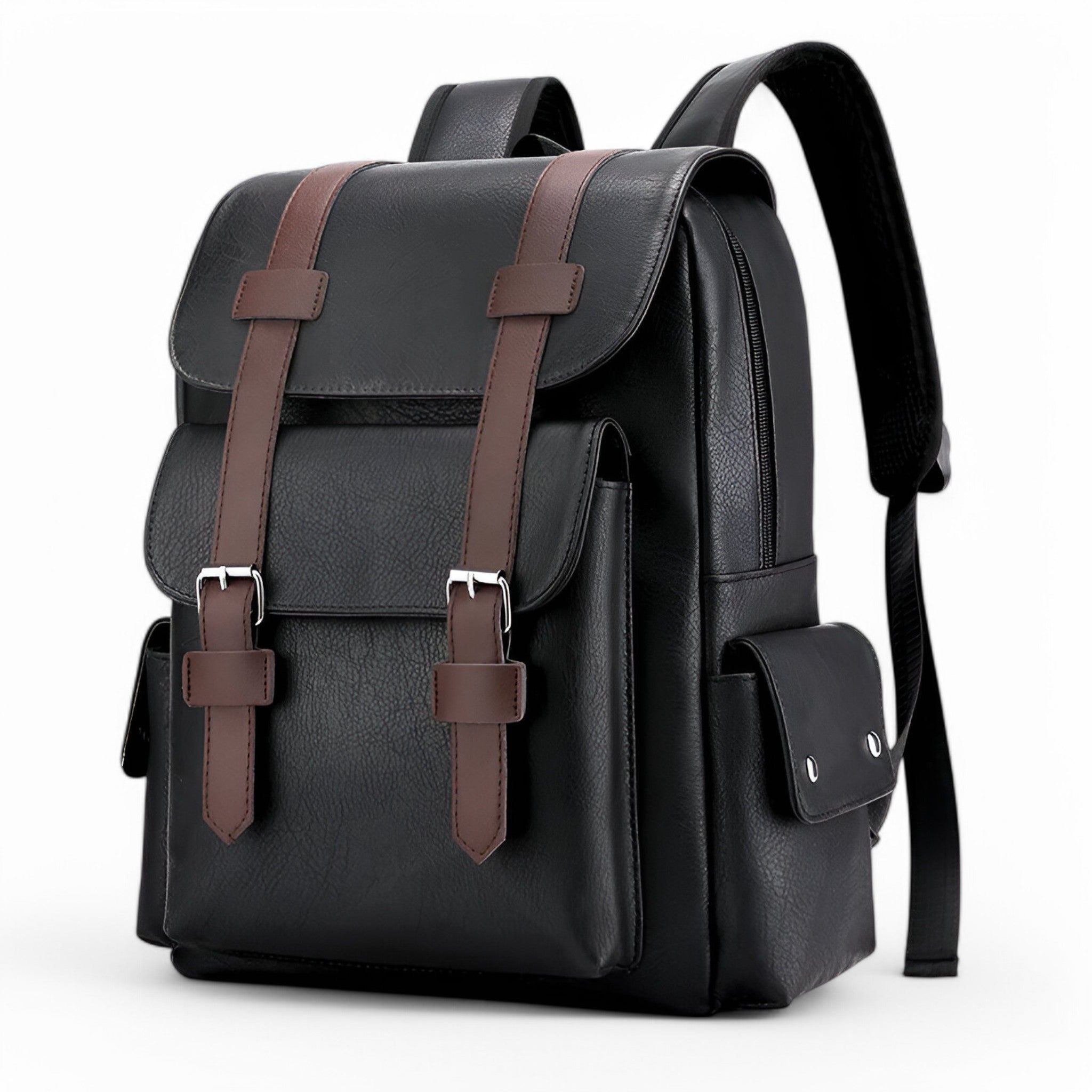 Voyager | Zaino in Pelle Premium - Nero - - Concept Palermo