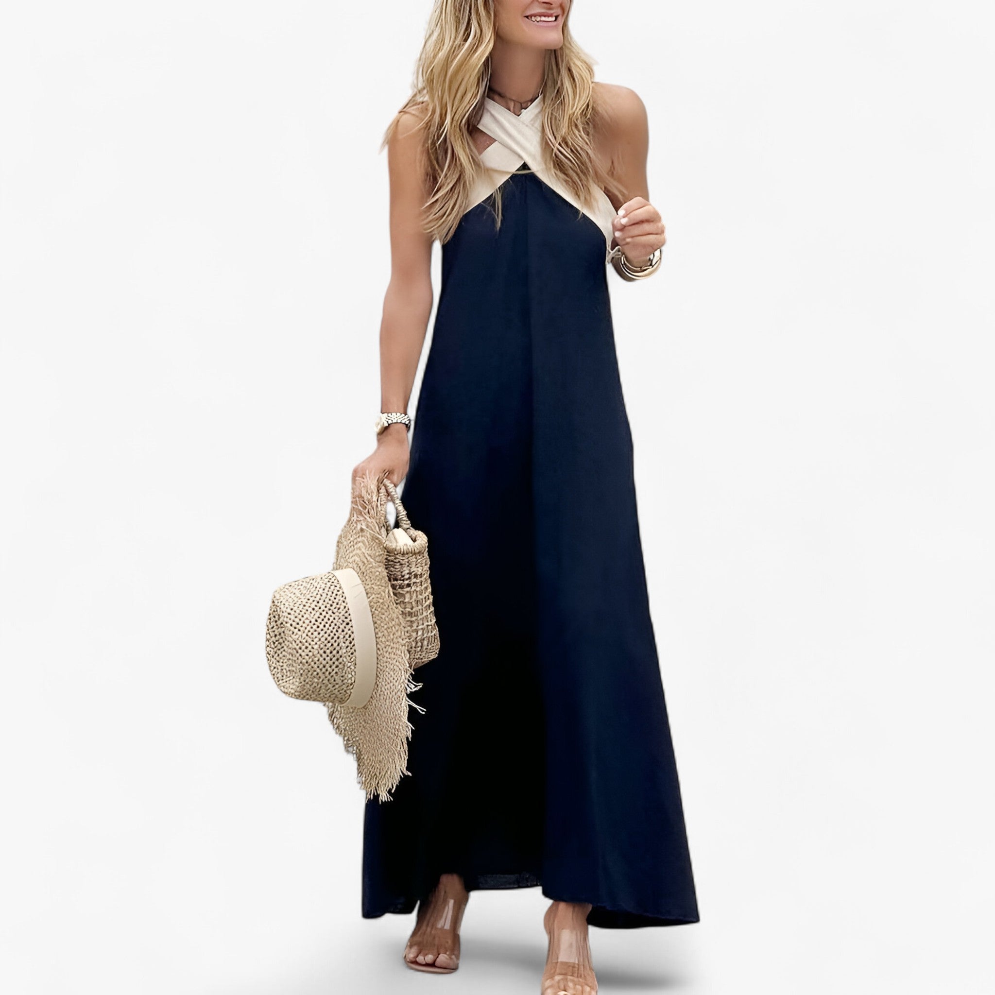 Klara | Abito con scollo all'americana – Elegante e intramontabile - - casual dresses moda mujer ropa spring summer - Concept Palermo