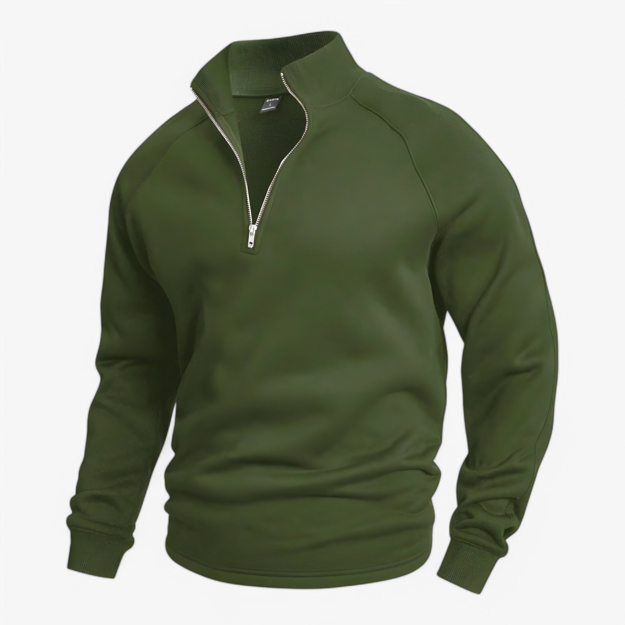 Roger | Maglione Casual a Mezzo Zip - Verde scuro - Clothing Half zip Heren Herenkleding Kleding Lange mouwen Mannenkleding Rogue Sweater Truien zwart - Concept Palermo