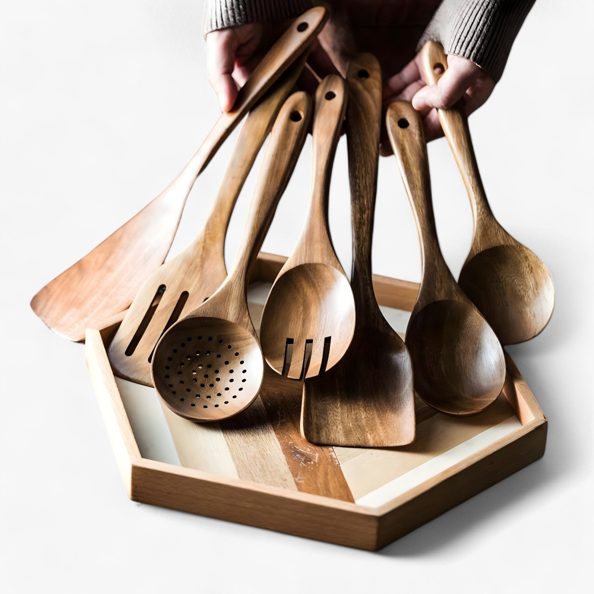 Set da cucina in legno | Sostenibile ed elegante - - - Concept Palermo