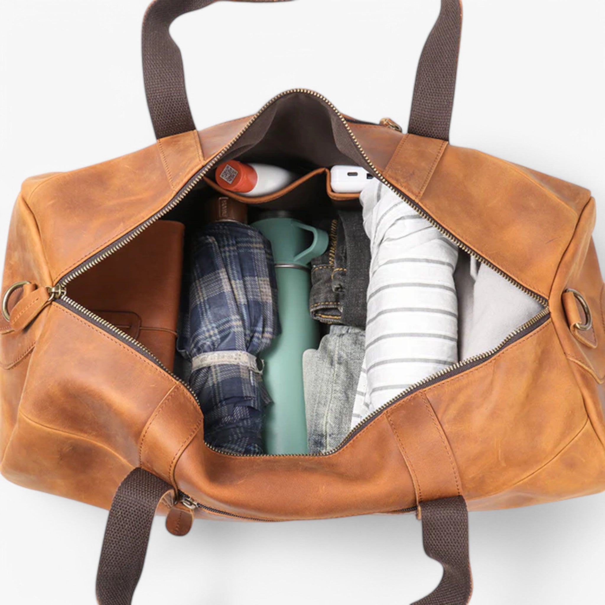 Oliver | Borsa da viaggio in pelle di alta qualità - - - Concept Palermo