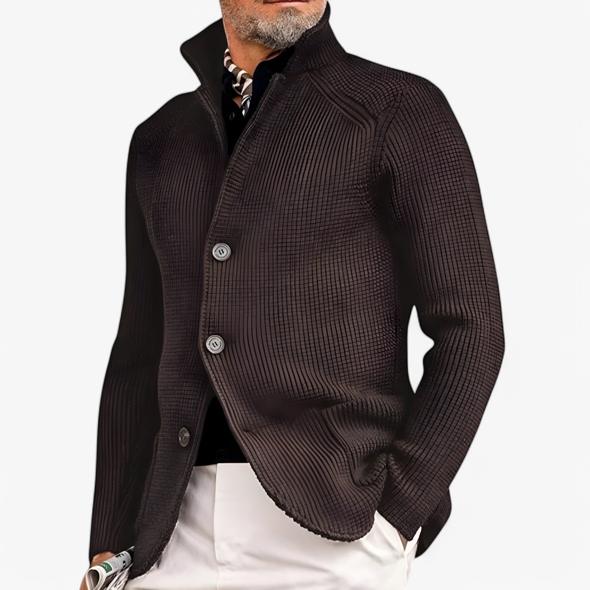 Willie | Giacca In Maglia - Marrone - Herren - Concept Palermo