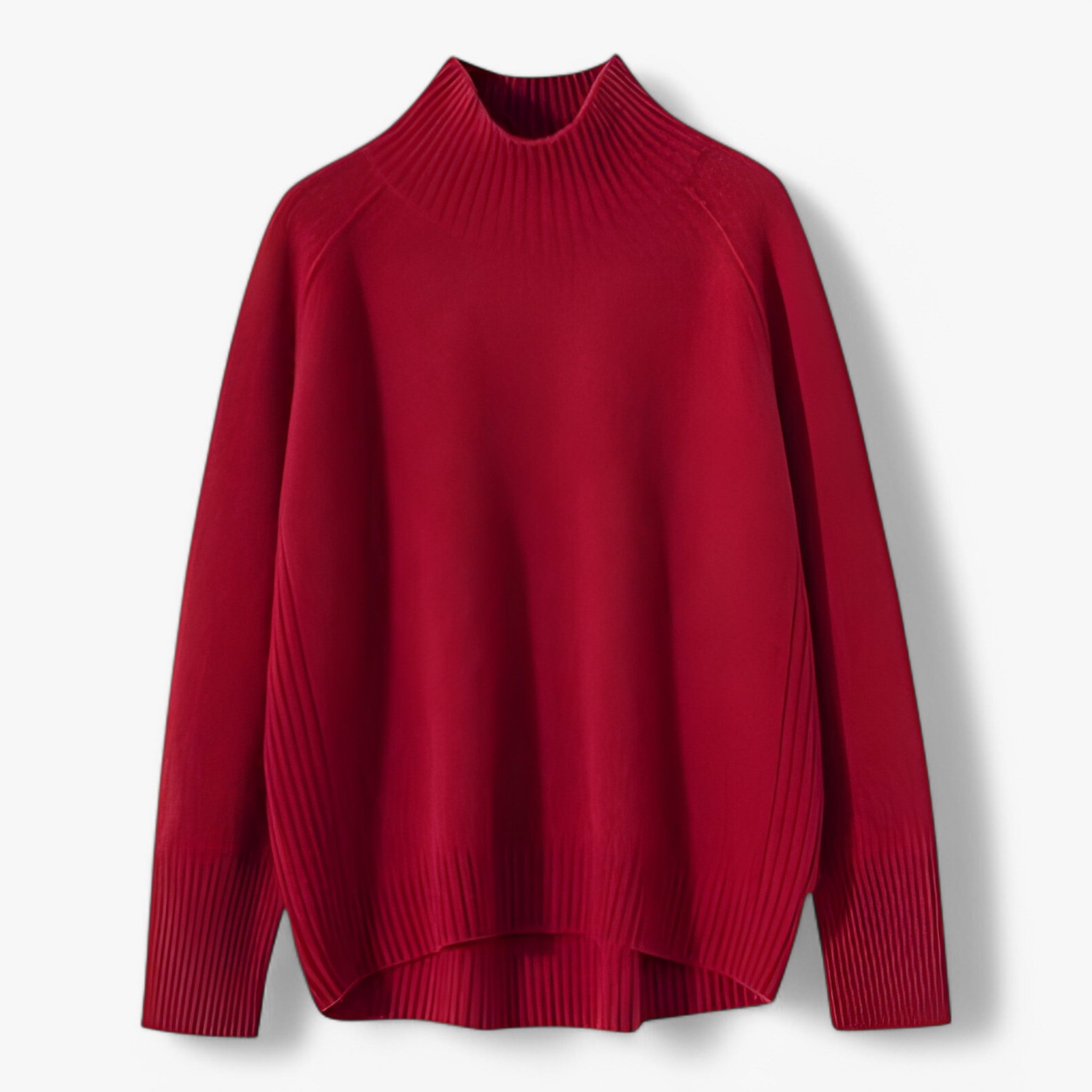 Khloe | Maglione in Lana Spessa - Rosso Scuro - - Concept Palermo