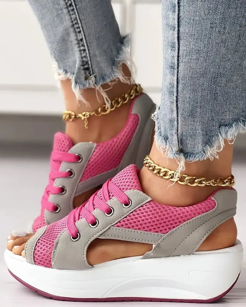 Elin | Sneakers da donna comode - Scarpe perfette per giorni stylish e confortevoli - Rosa - shoes for women sneakers - Concept Palermo