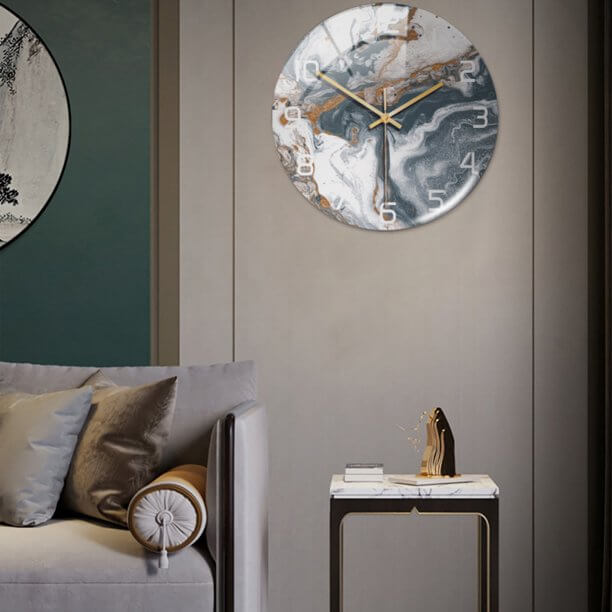 Orologio in marmo senza tempo - - clocks - Concept Palermo
