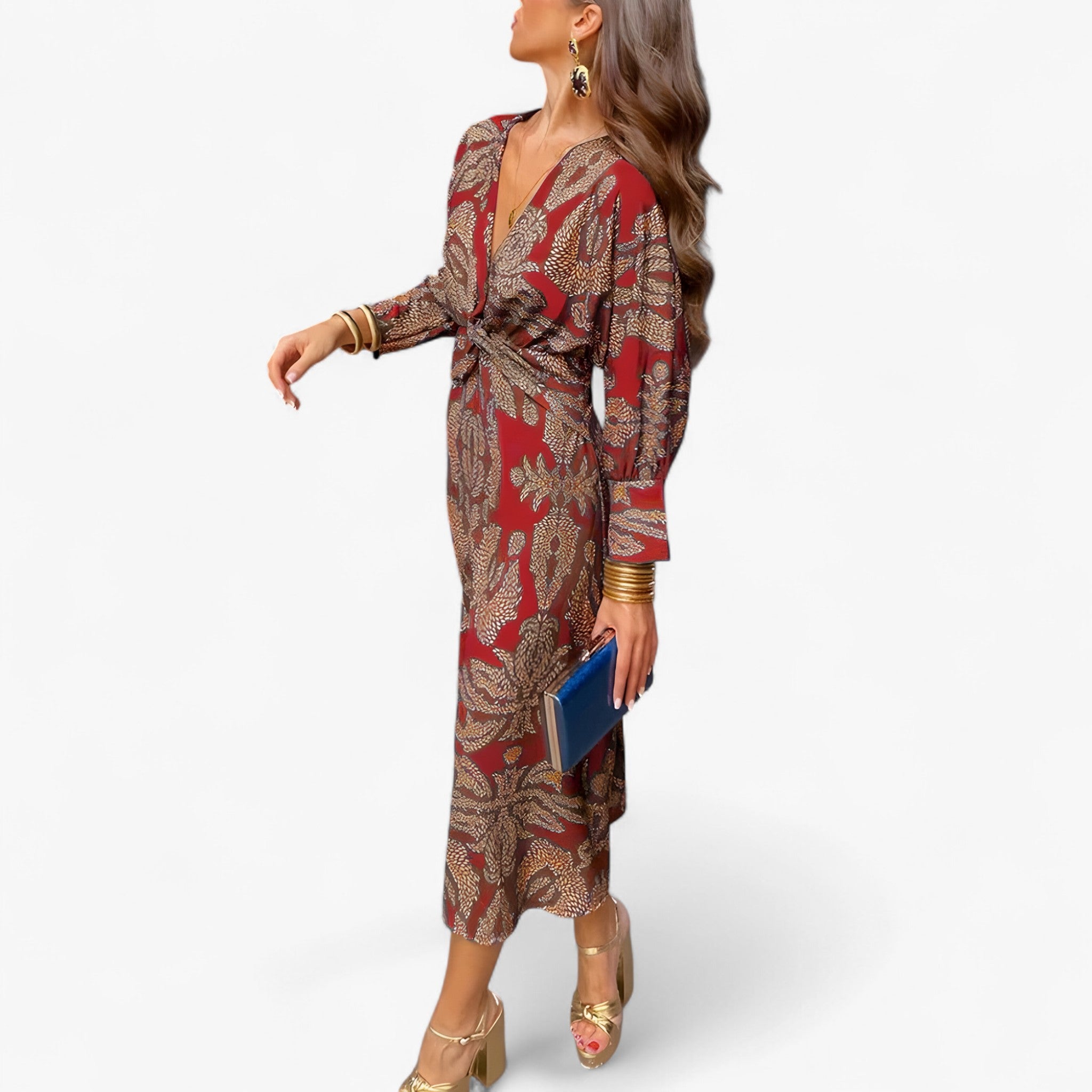 Louisa | Abito di Eleganza Senza Tempo - Rosso - - Concept Palermo