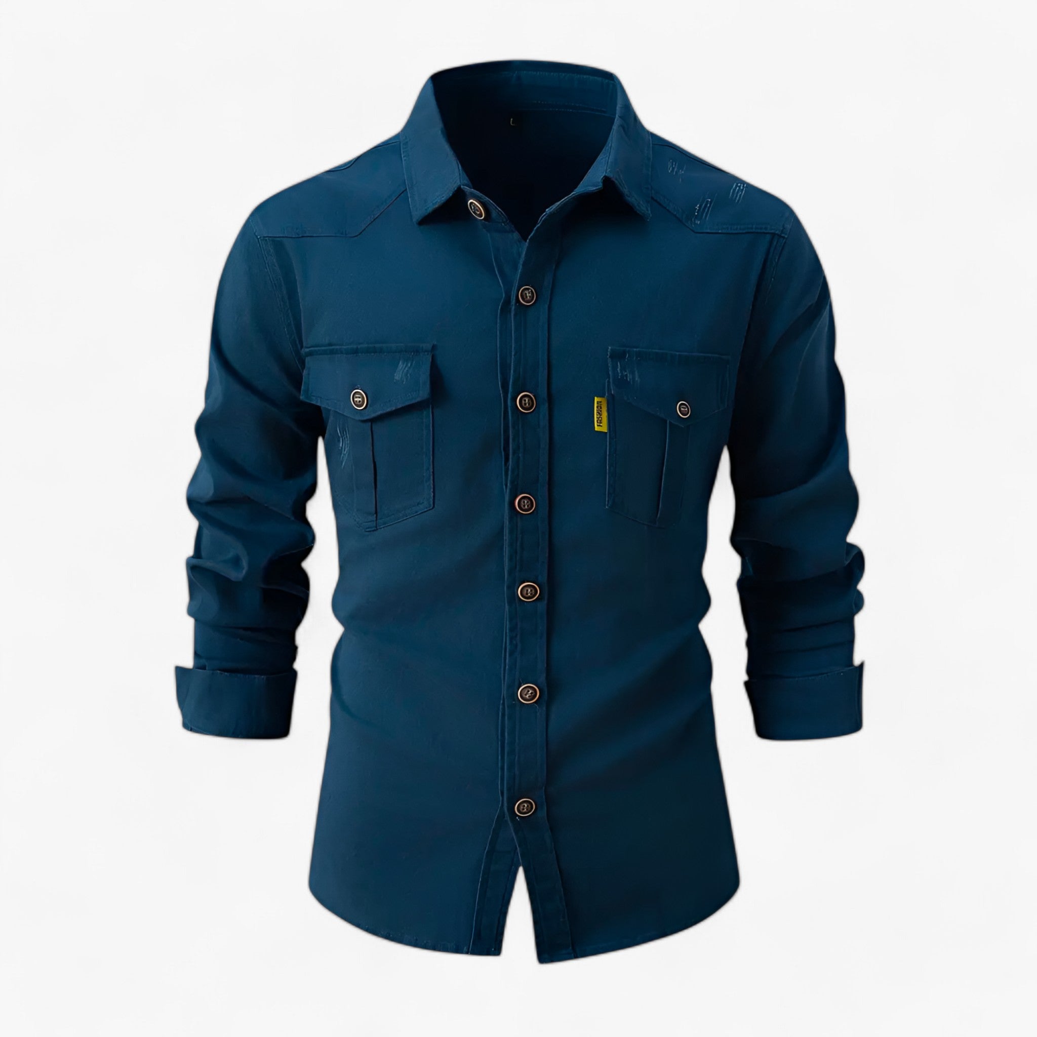Samuel | Camicia da uomo chic - Eleva il tuo stile con questo pezzo imperdibile! - Blu - heren kleding - Concept Palermo