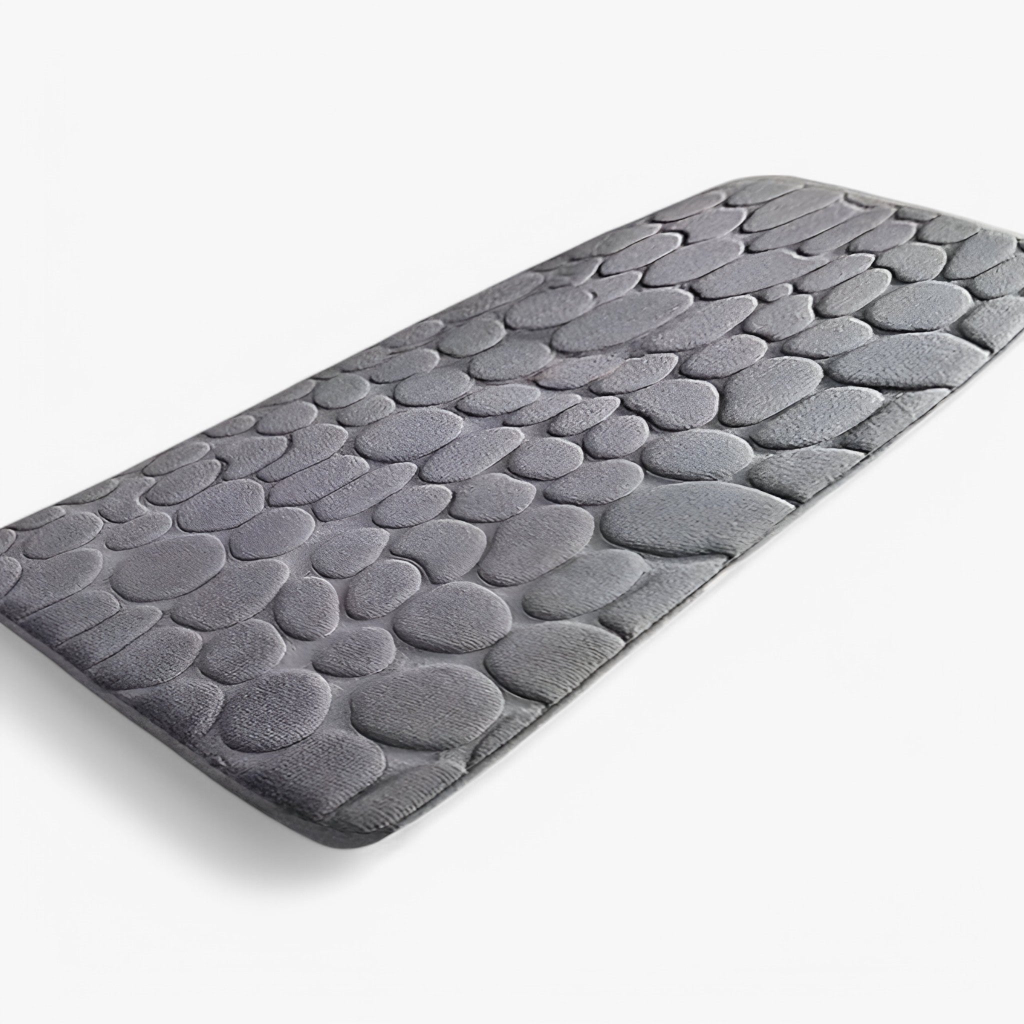 Sophie | Tappetino da bagno grande a strisce lunghe - lavabile in lavatrice - Grigio 50x120cm - bath mats mats - Concept Palermo
