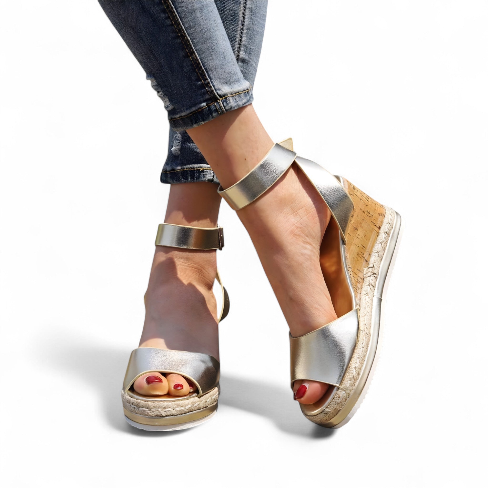 Elaina | Sandali con zeppa – alla moda e confortevoli