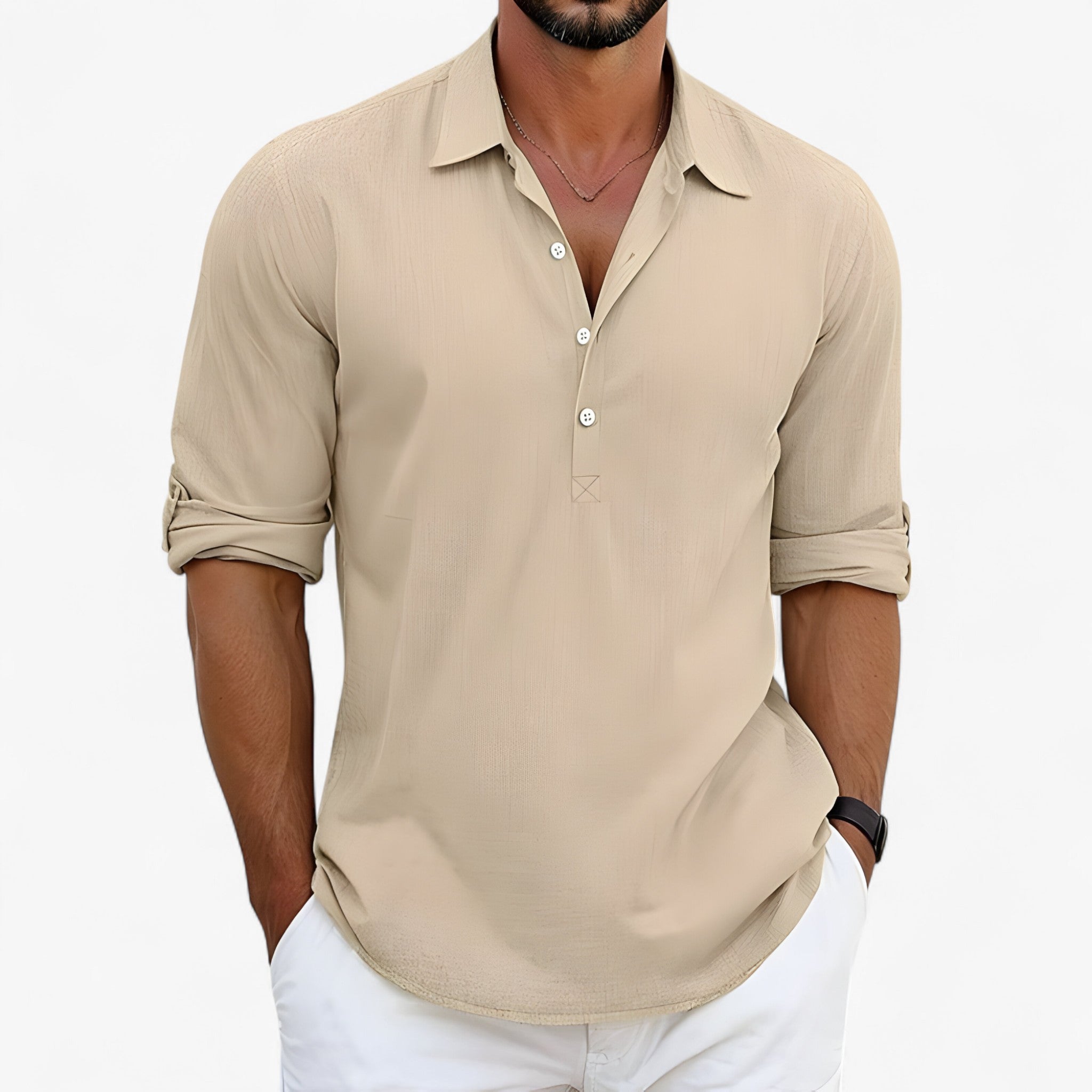 Luca - Camicia estiva - Cachi - men's summer outfit Shirts und Polos Summer - Concept Palermo