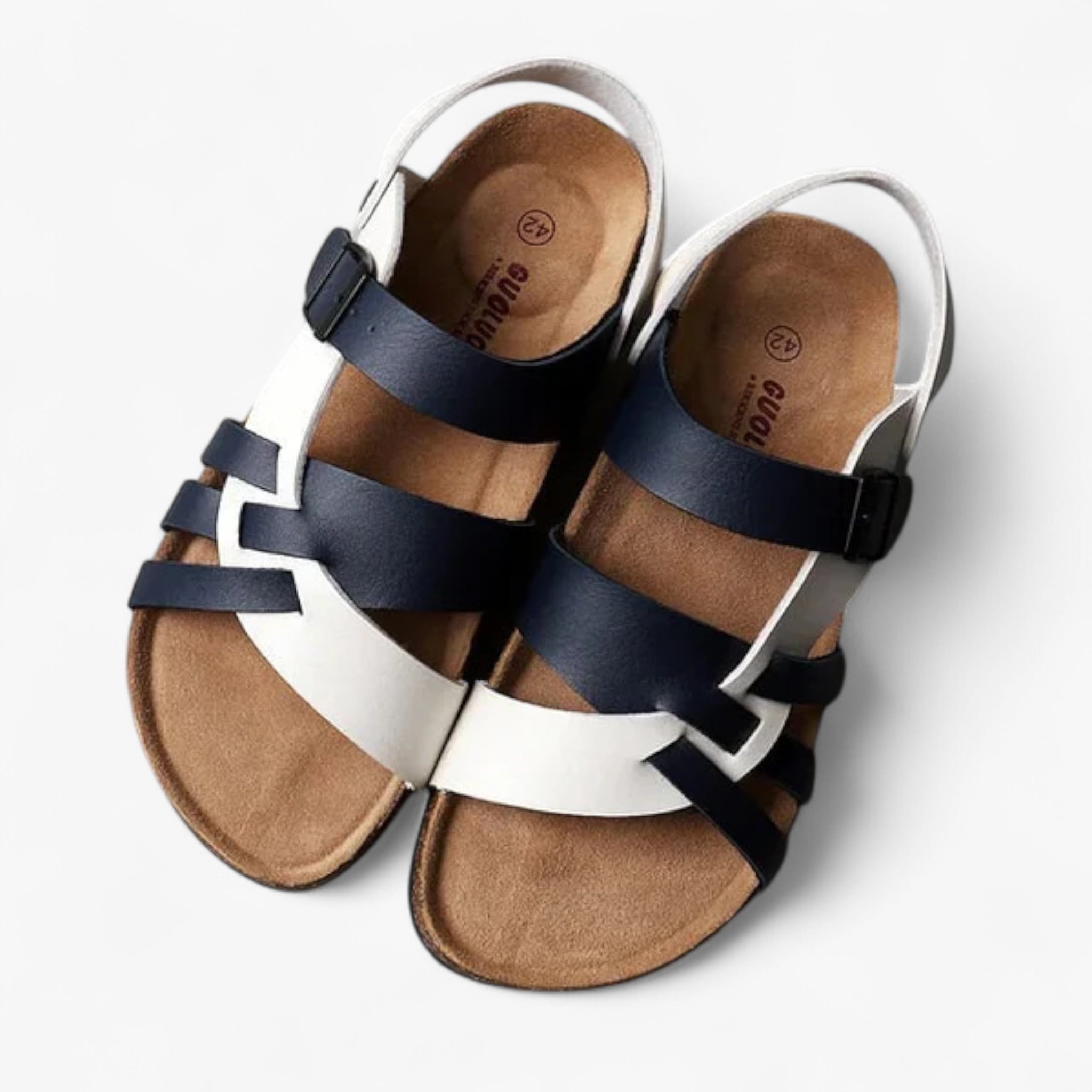 Jakob - Sandali da uomo neri per l'estate - In bianco e nero - sandals women sandals - Concept Palermo