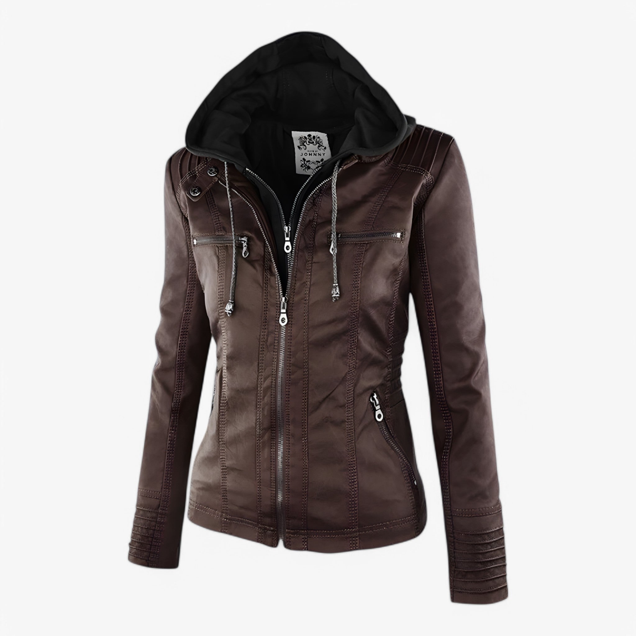 Colette | Giacca in Pelle Italiana - Marrone - Jassencollectie - Concept Palermo