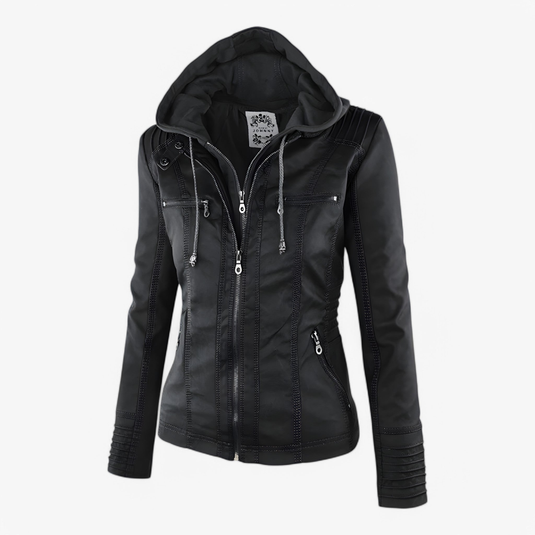Colette | Giacca in Pelle Italiana - Nero - Jassencollectie - Concept Palermo