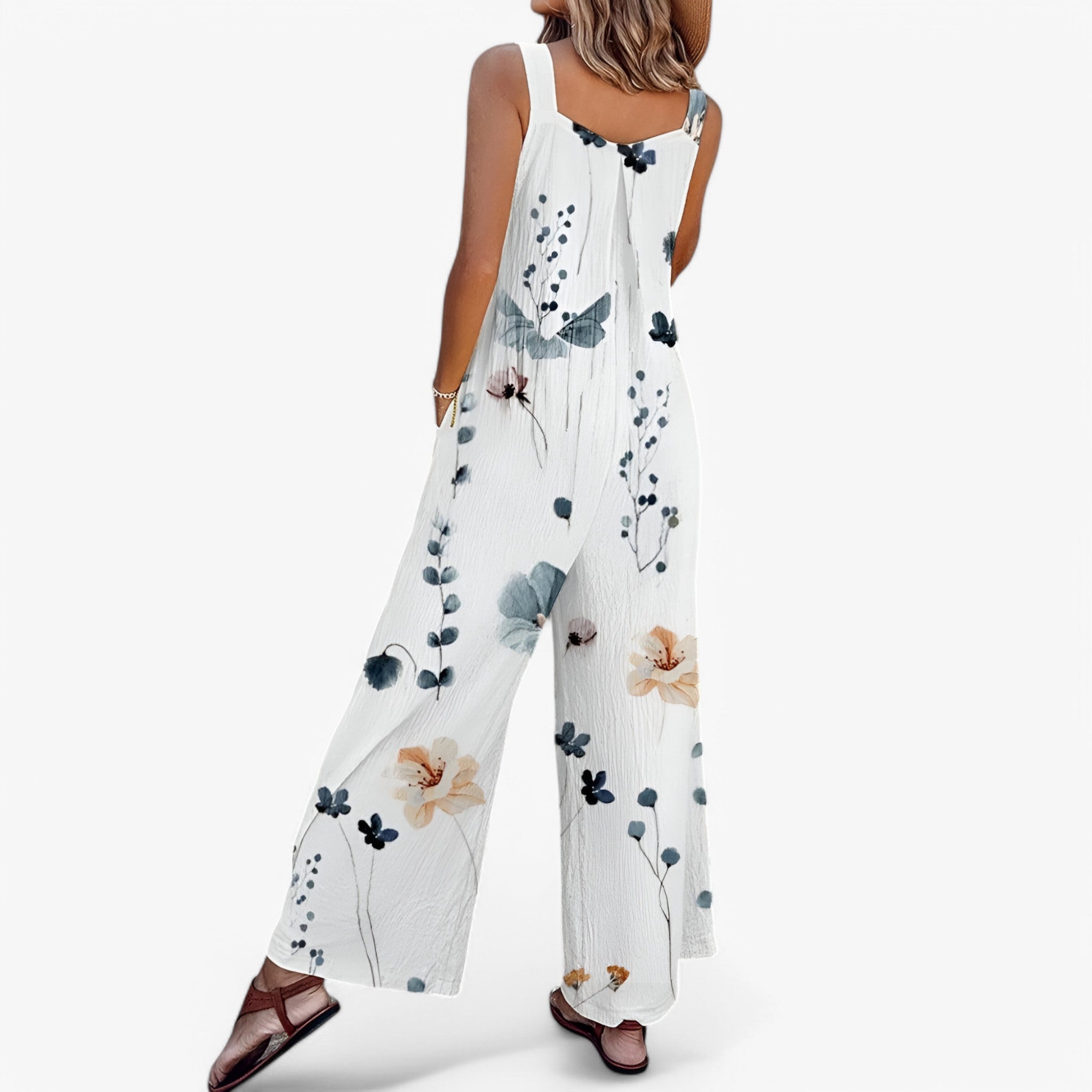 Breezy | Tuta Senza Maniche con Stampa Floreale - - 20240411 657081741074100 b0n1st0t1s bottom fcm jumpsuit no121124 PiuE87Q spring summer TP-11-05 YS - Concept Palermo