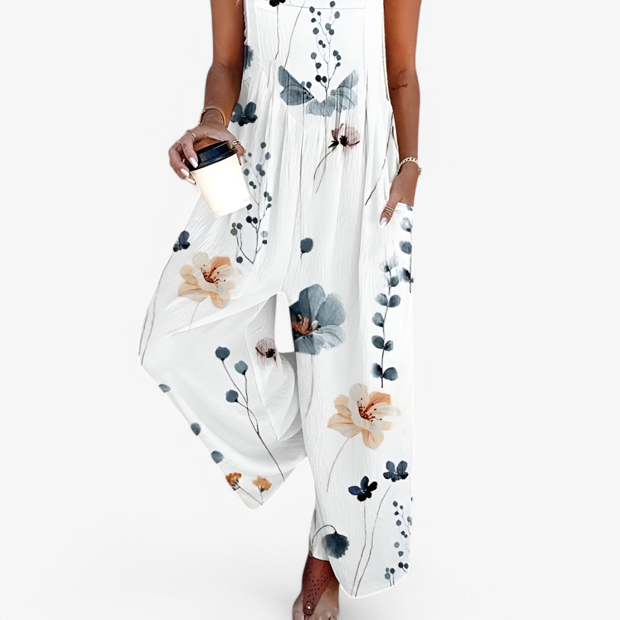 Breezy | Tuta Senza Maniche con Stampa Floreale - - 20240411 657081741074100 b0n1st0t1s bottom fcm jumpsuit no121124 PiuE87Q spring summer TP-11-05 YS - Concept Palermo