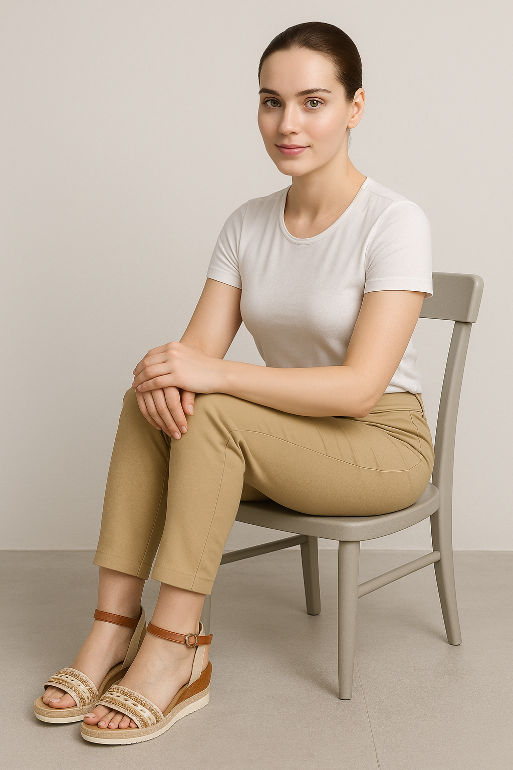 Emma | Sandali con zeppa e cinturino alla caviglia in stile boho chic - - breathable sandals casual sandals easy wear sandals elegant sandals fashion sandals - Concept Palermo