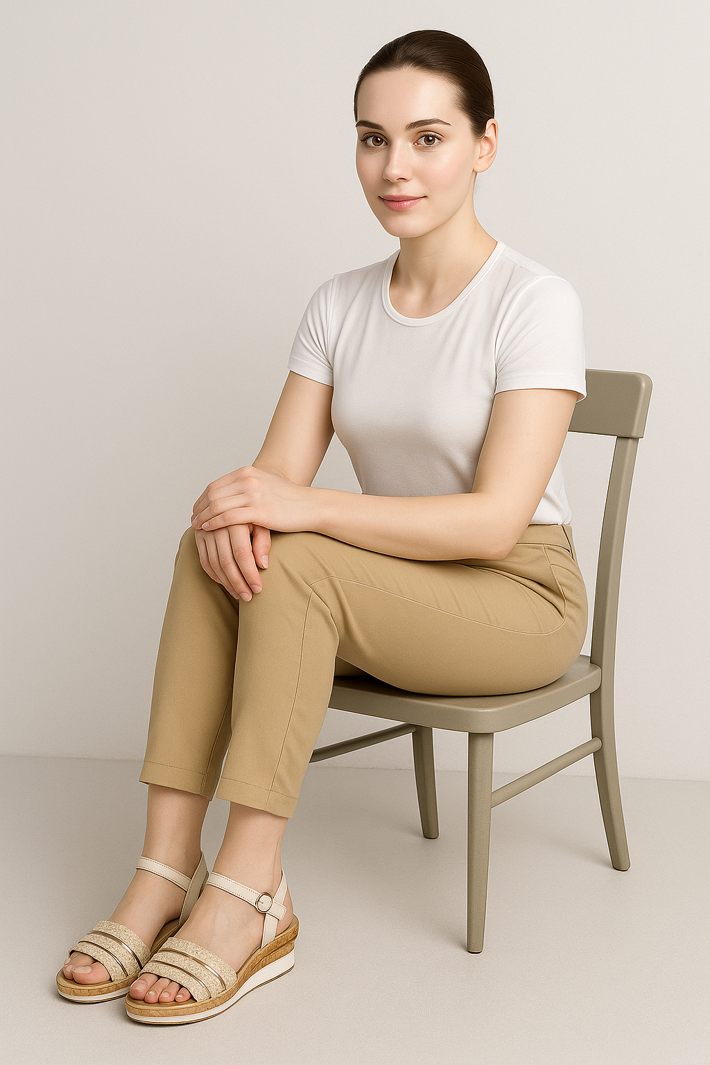 Lucy | Sandali con zeppa leggera e dettagli intrecciati - - breathable sandals casual sandals easy wear sandals elegant sandals fashion sandals - Concept Palermo