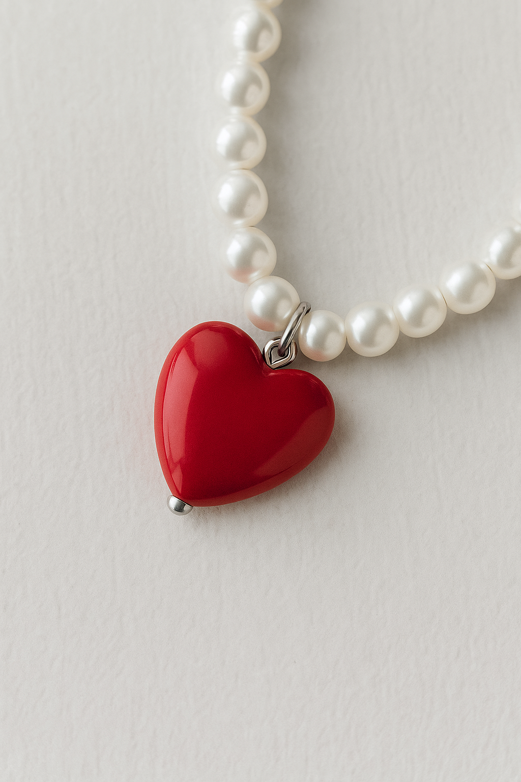 Collana con perline LiveWell Healing Heart - - elegant womens necklaces Fashion Necklaces heart necklace necklace NECKLACES Necklaces for women pearl necklace - Concept Palermo
