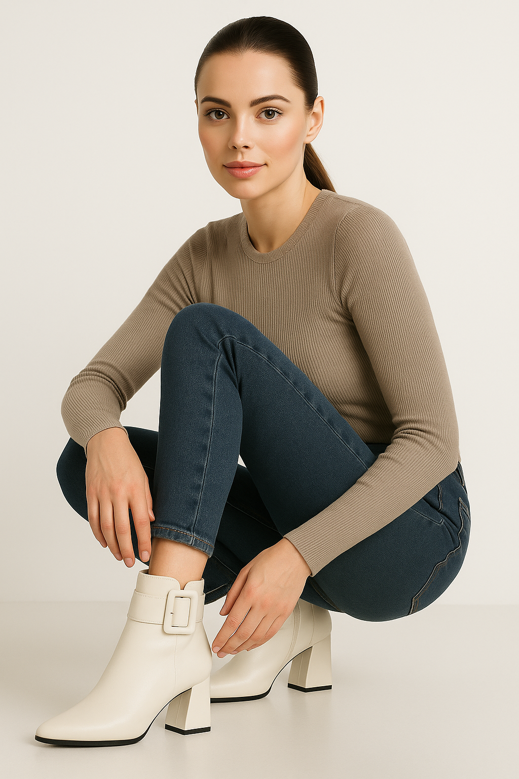 Layla | Stivaletti con Tacco Alto e Fibbia Regolabile - - BOOTS Boots & Shoes shoes shoes for women shoes woman Shoes women womens shoes - Concept Palermo