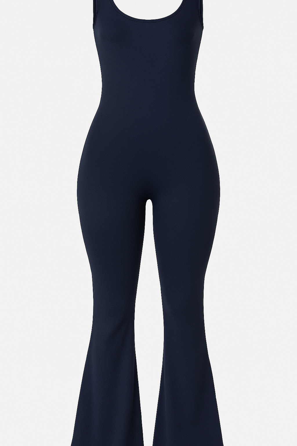 Nora | Tuta Sportiva a Zampa Senza Maniche a Compressione - Blu scuro - 12/28/2024 jumpsuit Summer/Jumpsuit - Concept Palermo