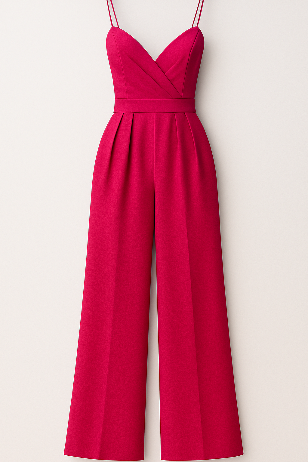Lillian | Tuta Elegante con Spalline Sottili e Pantaloni a Palazzo - Rosa rossa - 12/28/2024 Summer/Jumpsuit - Concept Palermo