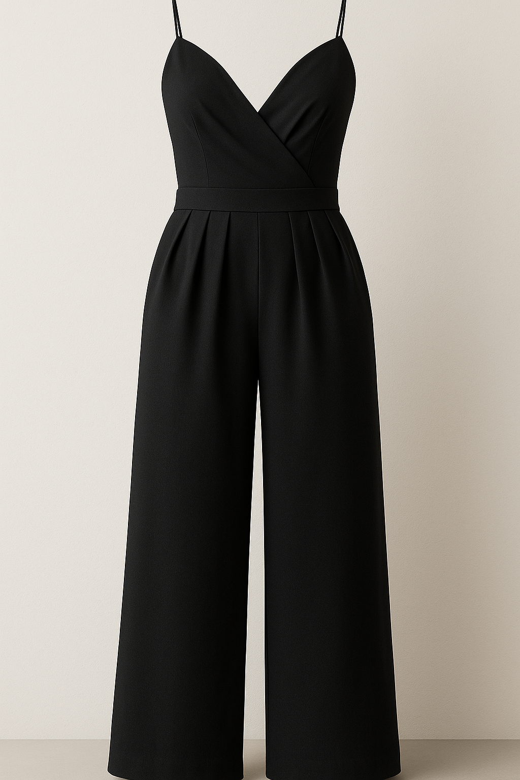 Lillian | Tuta Elegante con Spalline Sottili e Pantaloni a Palazzo - Nero - 12/28/2024 Summer/Jumpsuit - Concept Palermo