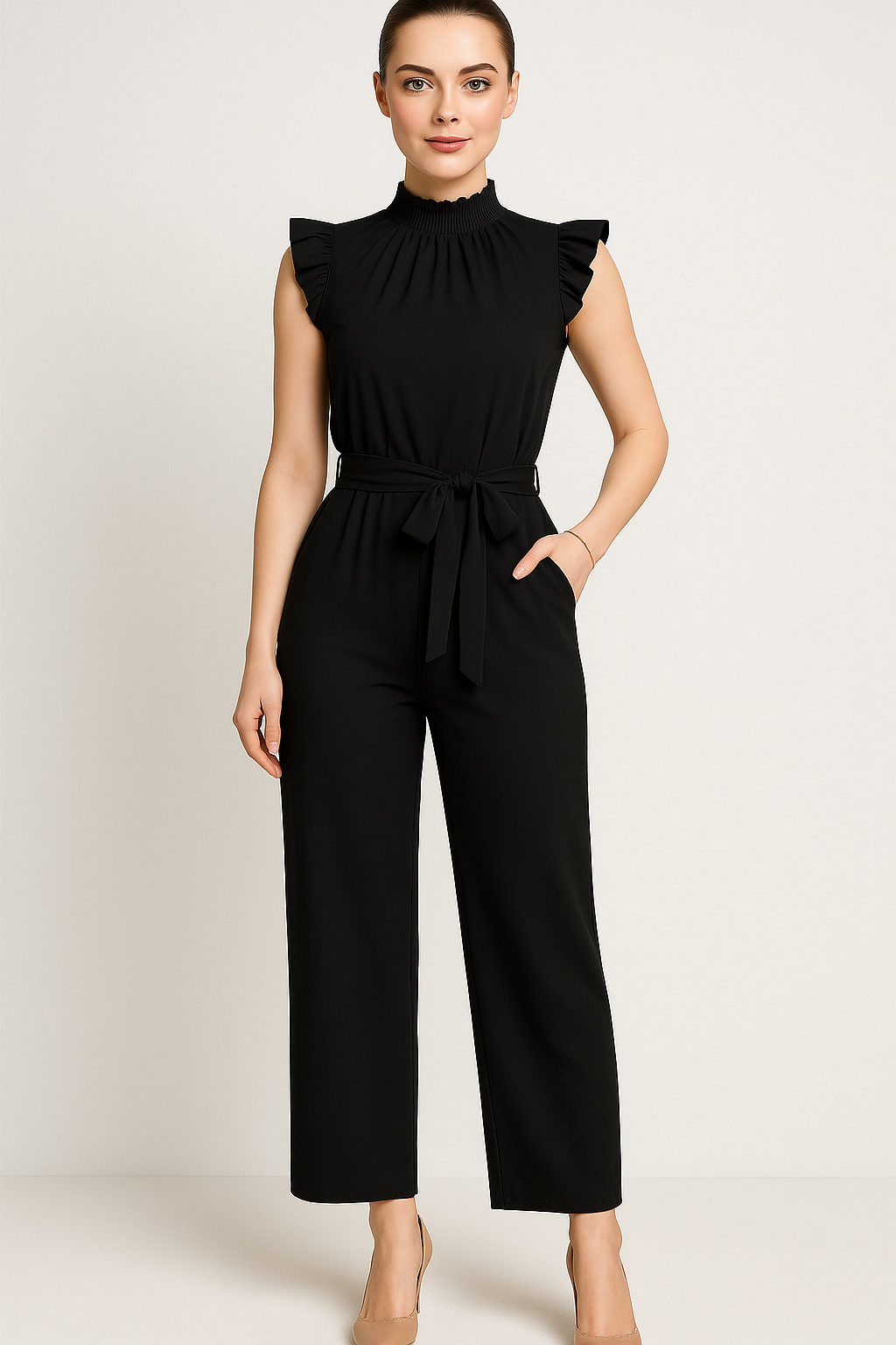 Natalie | Elegante con Maniche Volant e Cintura in Vita - - 12/28/2024 Summer/Jumpsuit - Concept Palermo
