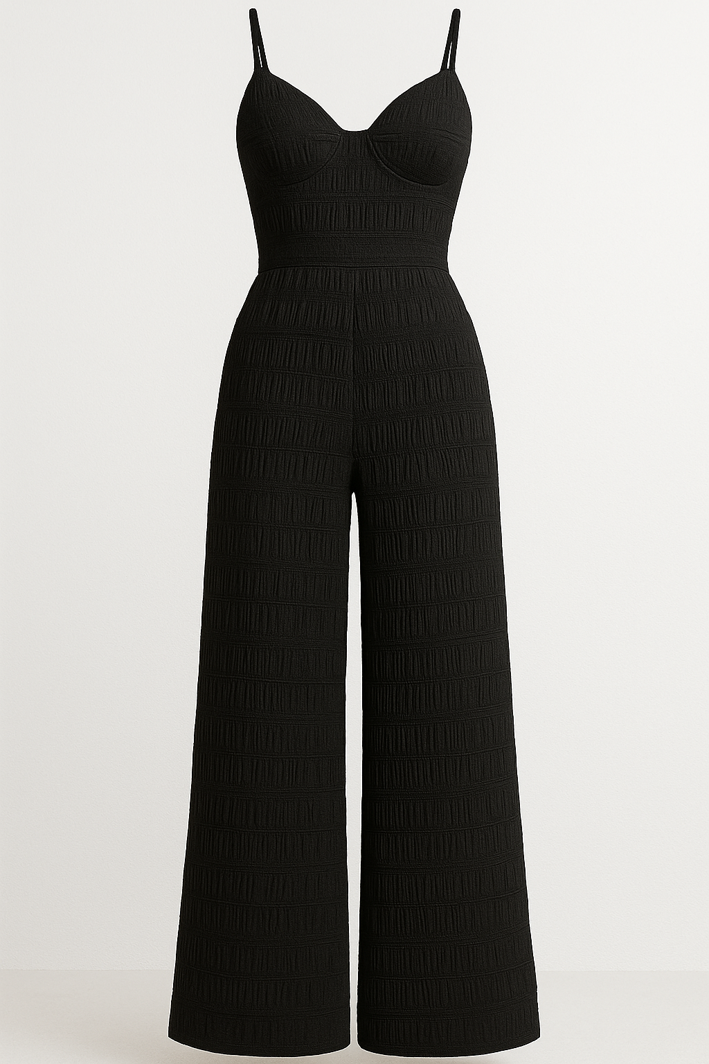 Julie | Tuta estiva con spalline sottili e nodo sulla schiena - Nera - female dress Maxi Dresses soft fabric dress summer dress trendy dress women's dress - Concept Palermo