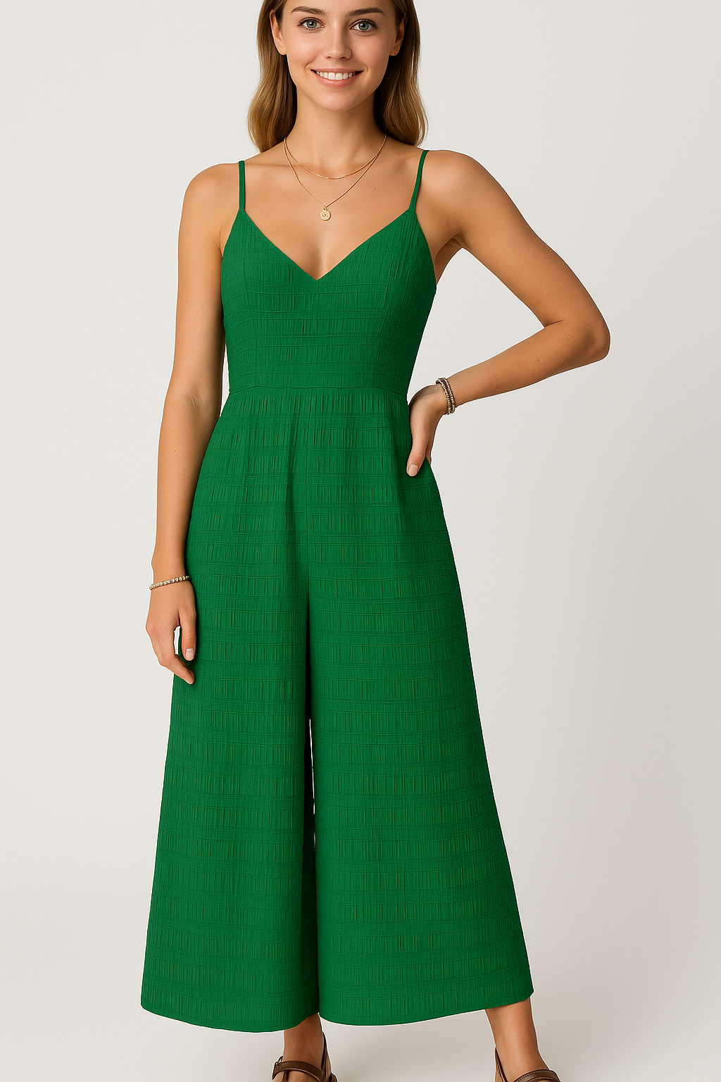 Julie | Tuta estiva con spalline sottili e nodo sulla schiena - - female dress Maxi Dresses soft fabric dress summer dress trendy dress women's dress - Concept Palermo